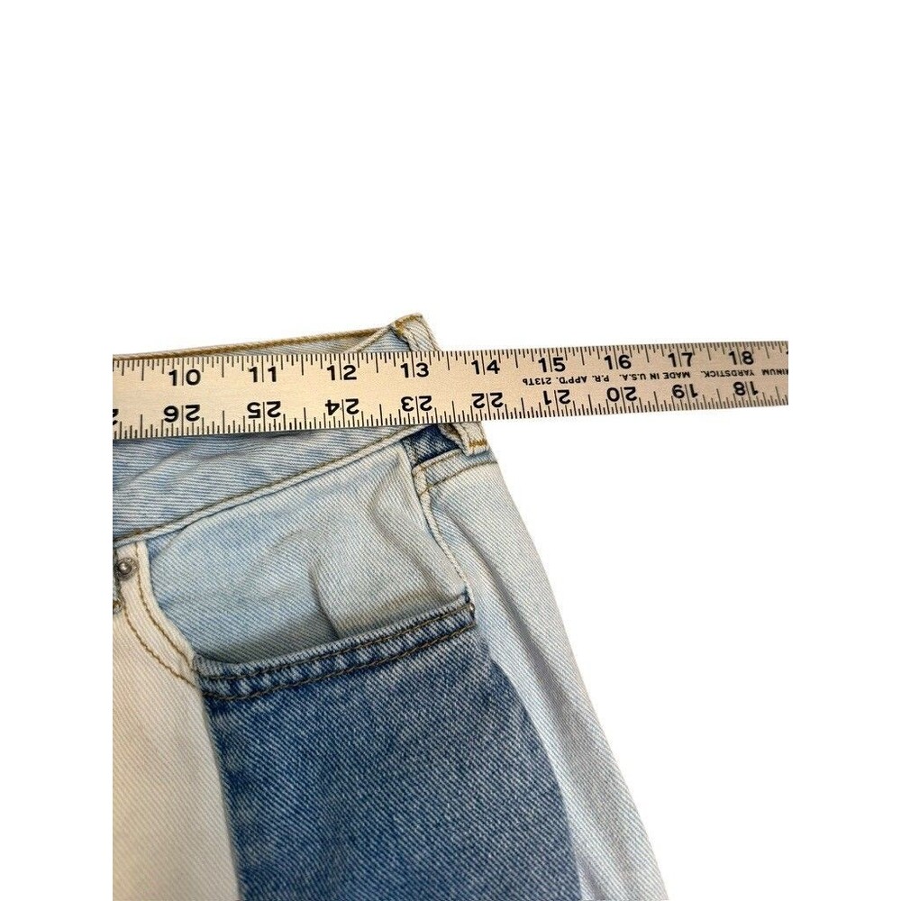 Pacsun Eco Hopper Patchwork Mom Jeans Colorblock High Rise Women's Size 27 Y2K - Picture 6 of 8